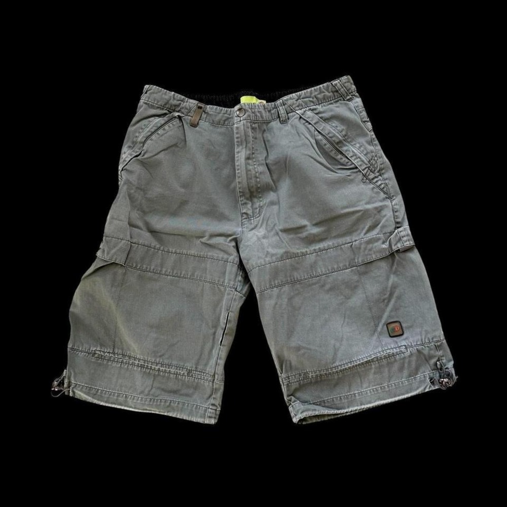Vintage 90's Mountain Dew Men's Sz 36 Green Military Cargo Shorts‎ Y2K X Games